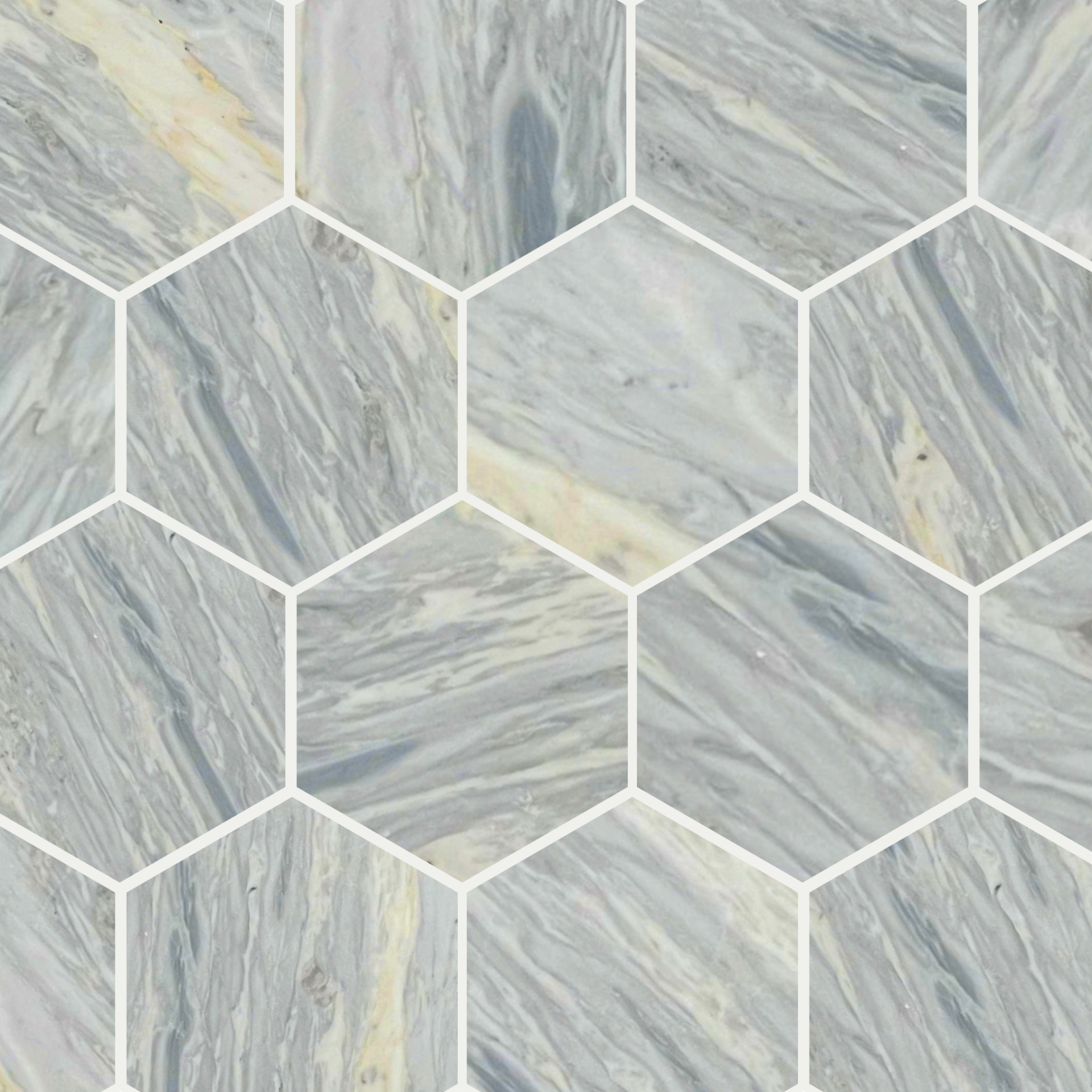 Grandview Blakely Blue 3 Hex 8 Thick Honed Renaissance Tile And Bath